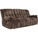  Primo International Amore Reclining Fabric Sofa Steele Manual Motion Sofa - Dillon Mink IMAGE 1
