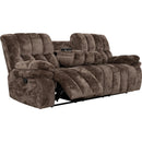  Primo International Amore Reclining Fabric Sofa Steele Manual Motion Sofa - Dillon Mink IMAGE 3