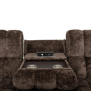  Primo International Amore Reclining Fabric Sofa Steele Manual Motion Sofa - Dillon Mink IMAGE 6