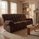 Primo International Amore Reclining Fabric Sofa Steele Manual Motion Sofa - Dillon Mink IMAGE 8