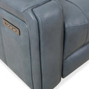  Primo International Heritage Power Reclining Leather Match Sofa Cavron Power Reclining Sofa - Blue IMAGE 6