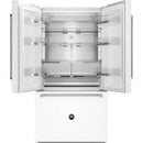  Bertazzoni 36-inch, 26.2 cu. ft. Counter-Depth French 3-Door Refrigerator with Ice Maker and Water Dispenser RFD36FZNW IMAGE 2
