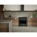  Bertazzoni 36-inch Freestanding Dual-Fuel Range with Air Fry Technology PRO366BCFEPCAT IMAGE 9
