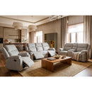  Primo International Cortland Rocker Fabric Recliner Cortland Rocker Recliner - Grey IMAGE 2