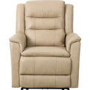  Primo International Heritage Power Leather Match Recliner with Wall Recline Carter Power Glider Recliner - Milano Beach IMAGE 1