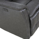  Primo International Heritage Power Leather Match Recliner with Wall Recline Carter Power Glider Recliner - Milano Granite IMAGE 7