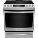  GE Profile 30-inch Slide-in Electric Range with True European Convection Technology PCS930YZFS IMAGE 1