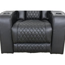  Primo International Colton Swivel Glider Leather Match Chair Colton 74985 Swivel Glider Recliner - Black IMAGE 7