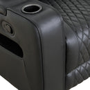  Primo International Colton Swivel Glider Leather Match Chair Colton 74985 Swivel Glider Recliner - Black IMAGE 8